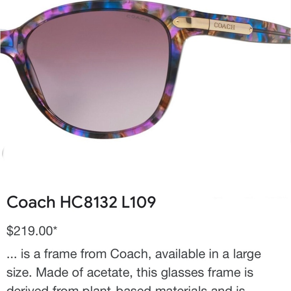 Coach sunglasses excellent condition